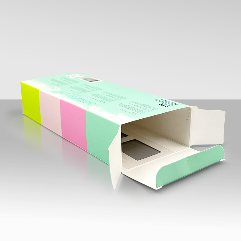 Ekologiška stačiakampė sausainių popierinė dėžutė sausainių užkandžių pakavimo dėžutės individualus spausdinimas (3)